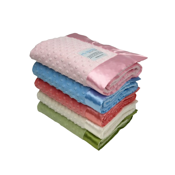 Minky dot blanket on sale