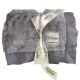 Charcoal Luxe Bella On Both Sides Spring Summer Fall Colors Blankets Available in many Sizes