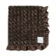 Luxe Rose Chocolate Brown Ruffle Satin Baby Blankets
