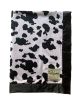 Cow Black and White Minky baby Blanket