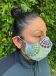 Face Mask Round About Print 100% Woven Pima Cotton Comfortable fit Reusable Washable All orders ship same Business day Order cut off time 3 PM PST