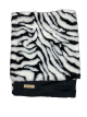 Zebra Black Suede Stroller 