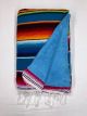 Multi Color Serape With Turquoise terry Back 56