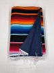 Multi Color Serape With Navy Terry Back 56