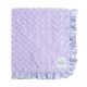 Luxe Rose Lavender Ruffle Satin Baby Blankets