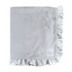 Luxe Silver Ruffle Baby Blankets Baby Blanket