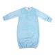 Blue Baby Sleep Gown Minky Dot 