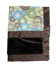 Organic Cotton Circle Wind With Brown Luxe Baby Blanket