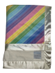 Rainbow Pastel Minky Cream Luxe Baby Blanket 