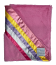 Rainbow Daisies Rose Pink Luxe Blanket 