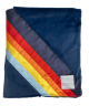 Rainbow Sun Blues with Navy Luxe Blanket 