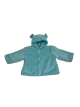  Baby Jacket Aqua Minky Dot  