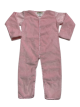 Baby Long Sleeve Romper Pink Solid Minky