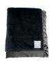 Luxurious Luxe Black On Both Sides Blankets in many Colors and Sizes