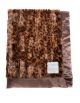 Jaguar Mahogany Luxe On Both Sides Chocolate Brown Satin Border Blankets 