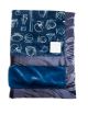 Playbook Navy With Luxe Navy Baby Blanket