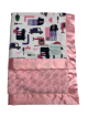 Hit The Road Pink Raspberry Luxe Rose Pink Baby Blanket
