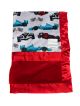 Race Car Vapor With Luxe Red Baby Blanket