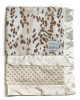Luxe Siberian Cream Leopard Minky Dot Blankets 