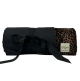 Picnic Nylon Blanket With Dark Cheetah Minky 