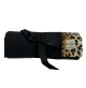 Picnic Park Nylon Blanket With Tan Leopard Minky