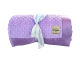 Minky Dot Lavender Velour Blanket Available in Sizes and Colors