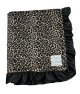 Zebra Luxe Ruffle Blanket 