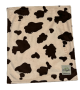Cow Print Brown Baby Blanket 