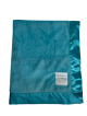 Turquoise solid Velour Baby Blanket 