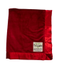 Red solid Velour Baby Blanket 