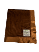 Brown solid Velour Baby Blanket 