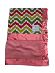 multi Chevron with Coral Minky back
