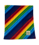 Rainbow Stripes Minky Baby Blanket 