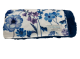 Florist Blue Minky Velour front  Electric Blue Luxe Bella Back Blanket 