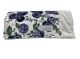 Rosie Eggplant Minky Velour With Luxe white Blanket 