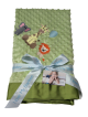 Baby Animal Minky Dot Sage Green Blanket 
