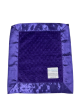 Purple Minky Dot Baby Security Blanket – Ultra-Soft Plush with Flat Satin Border Personalized Embroidery Option