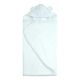 White Hooded Towel Cotton Terry Minky Dot 