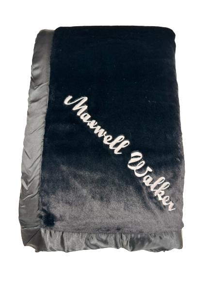 Super-soft personalized baby blanket by My Blankee — handmade in Los Angeles