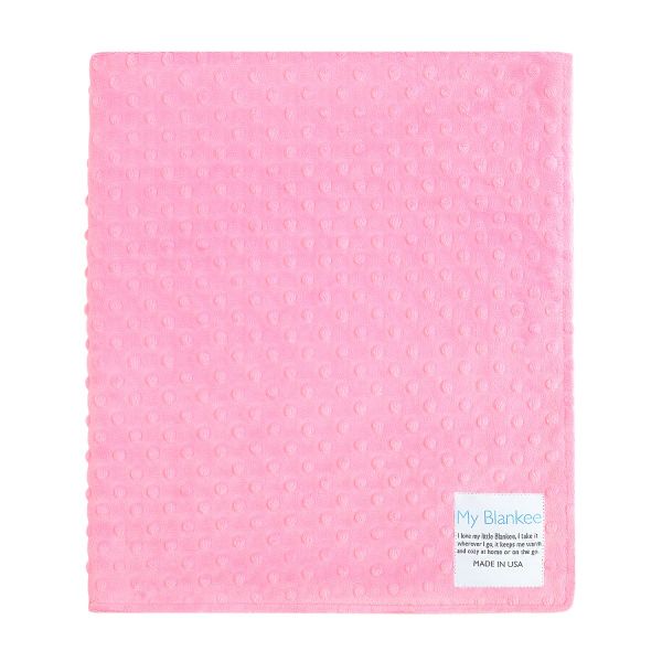 水玉模様のピンクのCHEEKY　PUNKIE DOTTY Minky Dot Blanket - 32 Colors & 12 Sizes, Ultra Soft & Cozy