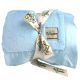 Luxe Blue Bedding Blanket with Flat Satin Border – Soft, Cozy, and Available in Spring, Summer, and Fall Colors in Various Sizes