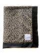 Leopard Brown Black Minky Baby Blanket with Satin Border – Ultra Soft | My Blankee