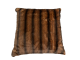 Tan Brown Faux Fur Pillow 