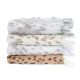 Siberian Leopard Luxe Baby Blanket – Ultra Soft Plush with Satin Ruffle