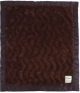 Luxe Bella chocolate brown security baby blanket with ultra-soft plush minky fabric and smooth satin border for baby comfort and soothing.

