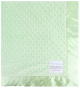 Minky Dot Sage Green baby blanket with ultra-soft textured plush fabric and smooth satin border, perfect for babies and toddlers.