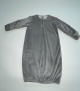 3–6 Month Silver Minky Baby Sleeper Gown with Pima Cotton Lining – Soft, Stretchy, and Easy for Overnight Diaper Changes

