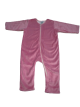 3–6 Months Baby Romper in Rose Pink Minky with Full Zipper and Soft Pima Cotton Jersey Lining – My Blankee

