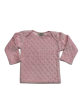 3–6 Months Long Sleeve Lap Tee in Light Pink Minky Dot with 100% Pima Cotton Lining