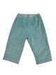 Soft aqua minky dot pants for 6–12 months with breathable 100% Pima cotton jersey lining. Cozy and gentle on baby’s skin.